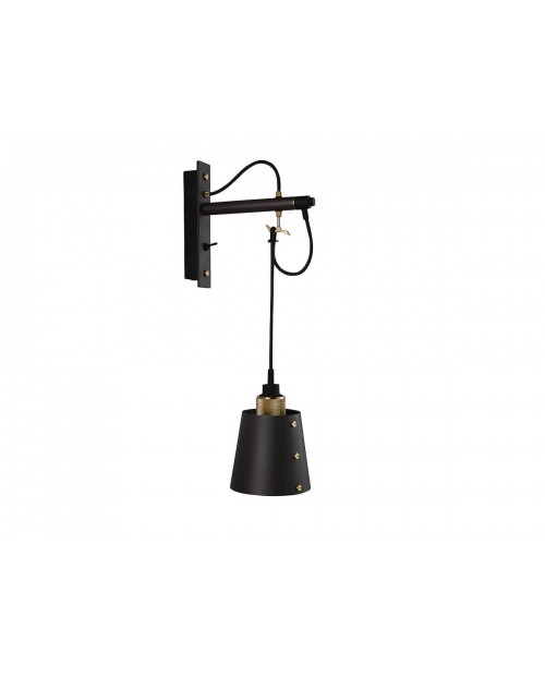 Buster + Punch Hooked Small Graphite Wall Lamp